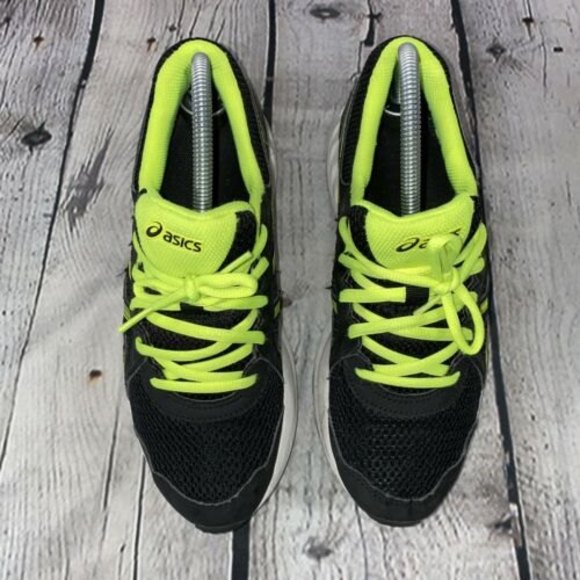 Asics - Jolt 2 GS Black/Neon Yellow Running Shoes - Youth 7 - 1014A035 - Picture 5 of 8
